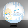 baby party decore round backdrop